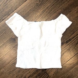 White off the shoulder top